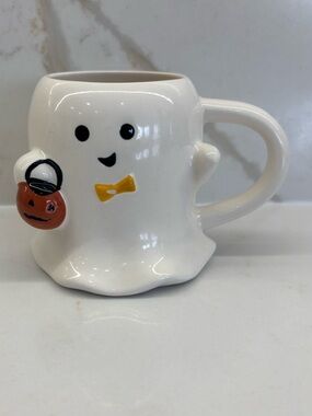 Viral Hyde & EEK! Boutique Stoneware Figural Ghost with Pumpkin Mug Target